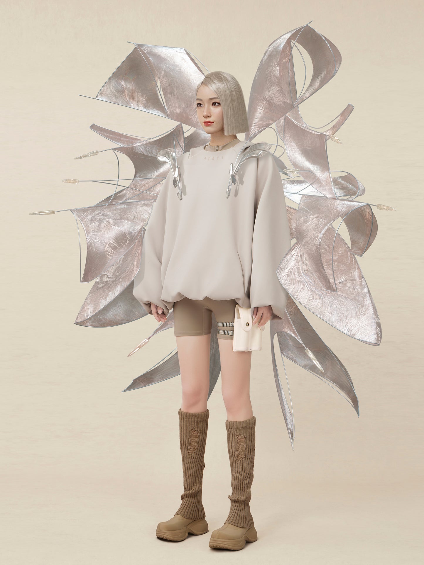 DIMENSION WEAVER | WINGSUIT HOODIE(SCUBA) |MEET48 X AYAYI® EVENT